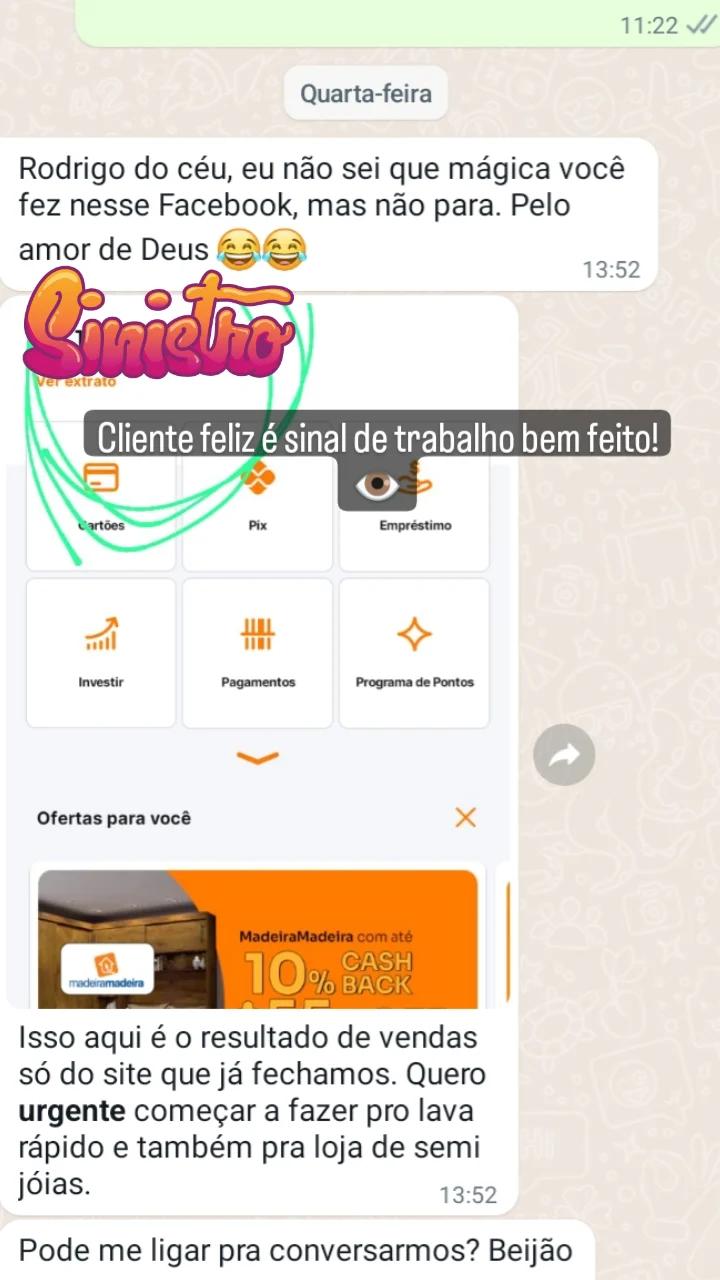 Print da conversa com a cliente Samira, da Linda Lingerie